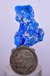 2.9cms ALUNOGEN CHALCANTHITE  ROMERITE Peru Natural Botryoidal Crystals Translucent F423