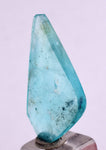 7carats BLUE OPAL CABOCHON Pendant Wire Wrap Caribean Turquoise Color Peru B79