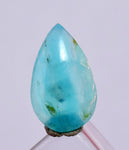 0.5carats BLUE OPAL CABOCHON Pendant Wire Wrap Caribean Turquoise Color Peru B81