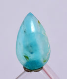 0.5carats BLUE OPAL CABOCHON Pendant Wire Wrap Caribean Turquoise Color Peru B81
