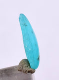 0.5carats BLUE OPAL CABOCHON Pendant Wire Wrap Caribean Turquoise Color Peru B81