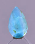 0.5carats BLUE OPAL CABOCHON Pendant Wire Wrap Caribean Turquoise Color Peru B81