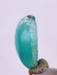 1.5carats BLUE OPAL CABOCHON Pendant Wire Wrap Caribean Turquoise Color Peru B83