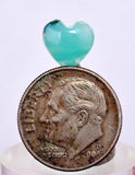 1.5carats BLUE OPAL CABOCHON Pendant Wire Wrap Caribean Turquoise Color Peru B83