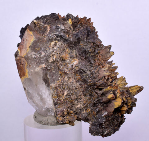 6.1cms RED LIMONITE MARCASITE Quartz Goethite Crystals Peru Mineral Specimen Q373