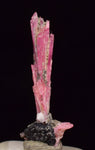 1.5cms PINK RHODONITE CRYSTALS Quartz Pyrite Miniature Peru Bright Chiurucu Mine Mineral Specimen R636