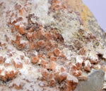 6.1cm RED ORANGE STILBITE Laumontite Calcite Crystals Peru Mineral Specimen F426