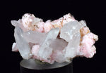 4.8cms RHODOCHROSITE ROSETTE QUARTZ Peru Crystals Needles Mineral Specimen R655