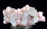 4.8cms RHODOCHROSITE ROSETTE QUARTZ Peru Crystals Needles Mineral Specimen R655