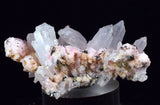 4.8cms RHODOCHROSITE ROSETTE QUARTZ Peru Crystals Needles Mineral Specimen R655