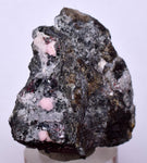 4.4cms PROUSTITE RUBY SILVER Calcite Quartz Crystal Peru Mineral Specimen H331