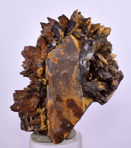 6.4cms RED LIMONITE MARCASITE Quartz Goethite Crystals Peru Mineral Specimen Q371