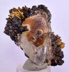 6.1cms RED LIMONITE MARCASITE Quartz Goethite Crystals Peru Mineral Specimen Q373