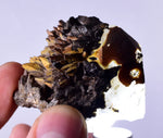 6.1cms RED LIMONITE MARCASITE Quartz Goethite Crystals Peru Mineral Specimen Q373