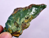 49Grams GEM SILICA CHRYSOCOLLA Slab Emeraldine Lily Mine Peru Quartz Malachite Chalcedony Emerald Jade Color S110