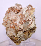 6.1cm RED ORANGE STILBITE Laumontite Calcite Crystals Peru Mineral Specimen F426