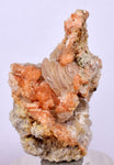 3.6cm RED ORANGE STILBITE Laumontite Calcite Crystals Peru Mineral Specimen F427