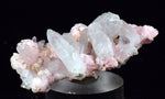 4.8cms RHODOCHROSITE ROSETTE QUARTZ Peru Crystals Needles Mineral Specimen R655