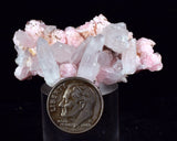 4.8cms RHODOCHROSITE ROSETTE QUARTZ Peru Crystals Needles Mineral Specimen R655