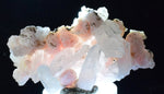 4.8cms RHODOCHROSITE ROSETTE QUARTZ Peru Crystals Needles Mineral Specimen R655