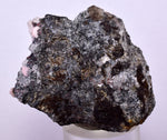 4.4cms PROUSTITE RUBY SILVER Calcite Quartz Crystal Peru Mineral Specimen H331