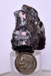 4.4cms PROUSTITE RUBY SILVER Calcite Quartz Crystal Peru Mineral Specimen H331