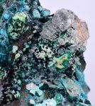 5.2cms  QUARTZ CHRYSOCOLLA TENTADORA Mine Peru Grape Botryoidal Stalactite Crystals Rare Ajoite (?)Mineral Specimen Collectors C13