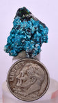 2.2cms  QUARTZ CHRYSOCOLLA TENTADORA Mine Peru Grape Botryoidal Stalactite Crystals Rare Ajoite (?)Mineral Specimen Collectors C14