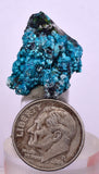 2.2cms  QUARTZ CHRYSOCOLLA TENTADORA Mine Peru Grape Botryoidal Stalactite Crystals Rare Ajoite (?)Mineral Specimen Collectors C14
