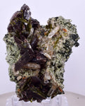 5.3cms AXINITE EPIDOTE QUARTZ Crystals Cluster Prehnite Peru Mineral Specimen Collectors AZ580