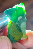 9Grams GEM SILICA CHRYSOCOLLA Slab Emeraldine Lily Mine Peru Quartz Malachite Chalcedony Emerald Jade Color S111