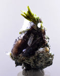 5.2cms AXINITE QUARTZ CRYSTALS Epidote Cluster Prehnite Peru Mineral Specimen Collectors AZ582