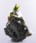 5.2cms AXINITE QUARTZ CRYSTALS Epidote Cluster Prehnite Peru Mineral Specimen Collectors AZ582