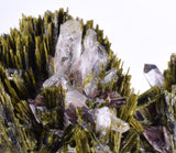 7.9cms AXINITE QUARTZ CRYSTALS Epidote Cluster Prehnite Peru Mineral Specimen Collectors AZ585