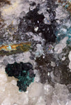 7.7cms GEM SILICA CHRYSOCOLLA Atacamite Malachite Druzy Quartz Stalactites Lily Mine Peru Mineral Specimen D268