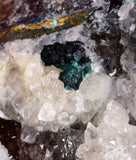 7.7cms GEM SILICA CHRYSOCOLLA Atacamite Malachite Druzy Quartz Stalactites Lily Mine Peru Mineral Specimen D268