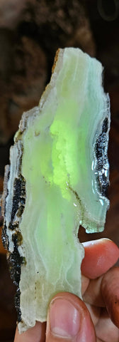 160grams PERUMAR STRONTIANITE ARAGONITE  Slab Scenic Quality Light Blue White Strontianite It Looks Like Larimar C11
