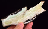 160grams PERUMAR STRONTIANITE ARAGONITE  Slab Scenic Quality Light Blue White Strontianite It Looks Like Larimar C11