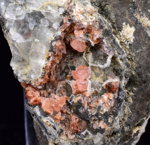 6.5cms RHODOCHROSITE CRYSTALS Peru Manganite 2000 Year Discovery Uchucchacua Mine Gemstone Collector Mineral Specimen R657