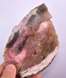 250Grams PINK OPAL HONEY Opa Slab Rough Jewelry Pendant Peru P268