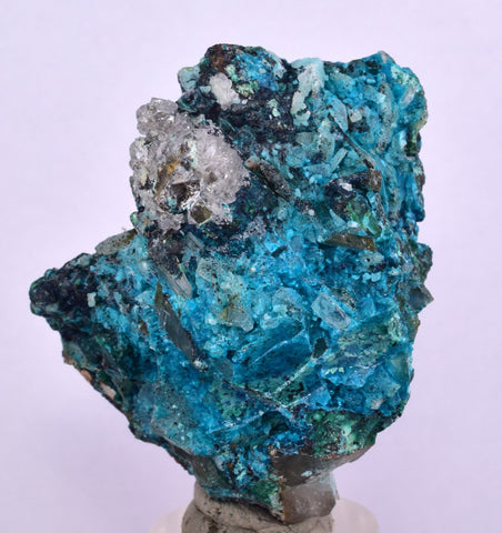 5.2cms  QUARTZ CHRYSOCOLLA TENTADORA Mine Peru Grape Botryoidal Stalactite Crystals Rare Ajoite (?)Mineral Specimen Collectors C13