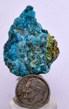 3.5cms  QUARTZ CHRYSOCOLLA TENTADORA Mine Peru Grape Botryoidal Stalactite Crystals Rare Ajoite (?)Mineral Specimen Collectors C15