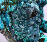 2.6cms  QUARTZ CHRYSOCOLLA TENTADORA Mine Peru Grape Botryoidal Stalactite Crystals Rare Ajoite (?)Mineral Specimen Collectors C16