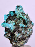 2.6cms  QUARTZ CHRYSOCOLLA TENTADORA Mine Peru Grape Botryoidal Stalactite Crystals Rare Ajoite (?)Mineral Specimen Collectors C16