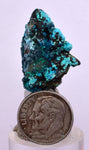 2.6cms  QUARTZ CHRYSOCOLLA TENTADORA Mine Peru Grape Botryoidal Stalactite Crystals Rare Ajoite (?)Mineral Specimen Collectors C16