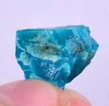 7carats GEM SILICA CHRYSOCOLLA Chalcedony Peru High Yield New Find Rough Sky Blue Translucent Rare Mineral Specimen S115