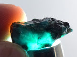 10carats GEM SILICA CHRYSOCOLLA Chalcedony Peru High Yield New Find Rough Sky Blue Translucent Rare Mineral Specimen S116
