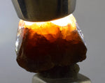 1.6cm GARNET GROSSULAR HESSONITE Dodecahedron Crystals Peur Mineral Specimen G249