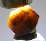 1.2cm GARNET GROSSULAR HESSONITE Dodecahedron Crystals Peur Mineral Specimen G253