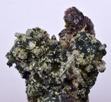 5.3cms AXINITE EPIDOTE QUARTZ Crystals Cluster Prehnite Peru Mineral Specimen Collectors AZ580